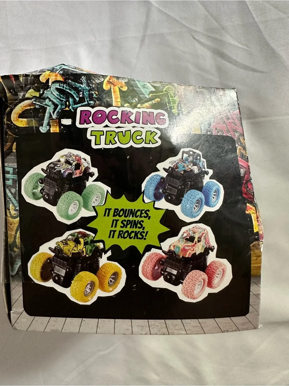 Keycraft Rocking Monster Truck Pink Tie Dye Wheels NIB